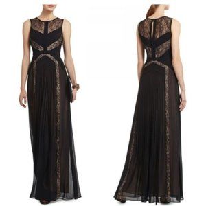 BCBGMaxazria Blow Gown with Lace Detail